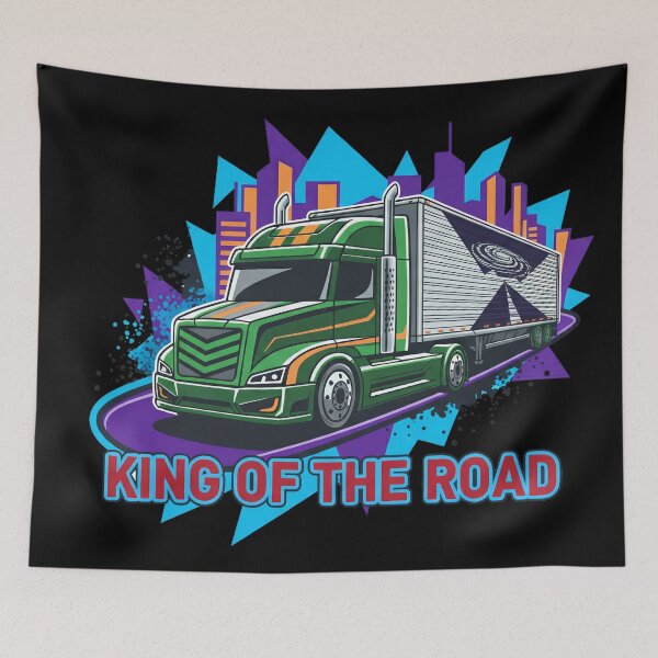 Item preview, King of the Road - Modern Green Trucker Aesthetic designed and sold by BounoWorld.