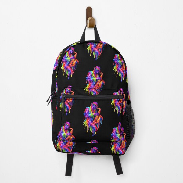 Item preview, Psychedelic Dripping Saxophone Player - Trippy Jazz Musician designed and sold by SHHCreations.