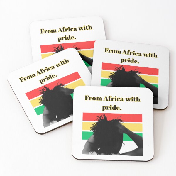 Item preview, "From Africa With Pride" - Red Yellow Black Afrocentric Art T-Shirt Featuring Rasta Woman Photography designed and sold by BennDeLeon.