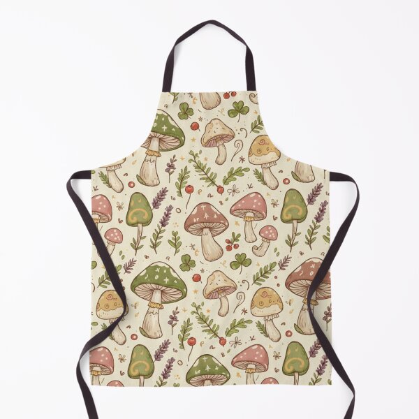Item preview, Colorful Cottagecore Mushroom Pattern designed and sold by CraftachicDsgn.