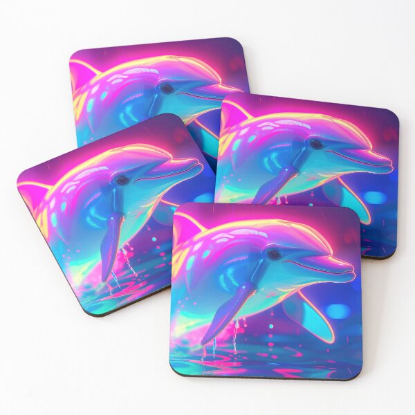 Item preview, Synthwave Dolphin Splash designed and sold by Swedeprep.
