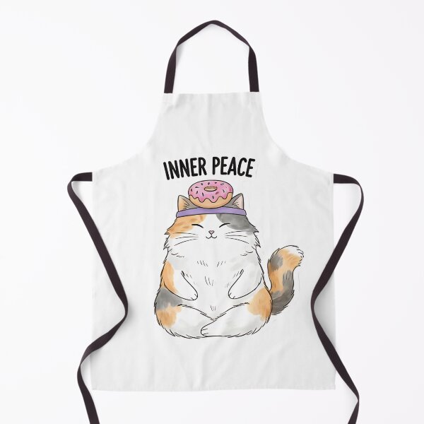 Item preview, Inner Peace Meditating Calico Cat With Donut designed and sold by DigitalAnnaBanana.