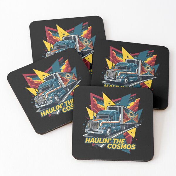 Item preview, Haulin' The Cosmos - Epic Galactic Trucker Aesthetic designed and sold by BounoWorld.