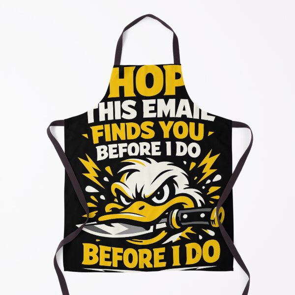 Item preview, I Hope This Email Finds You Before I Do - Angry Duck with Knife designed and sold by WavesStation.