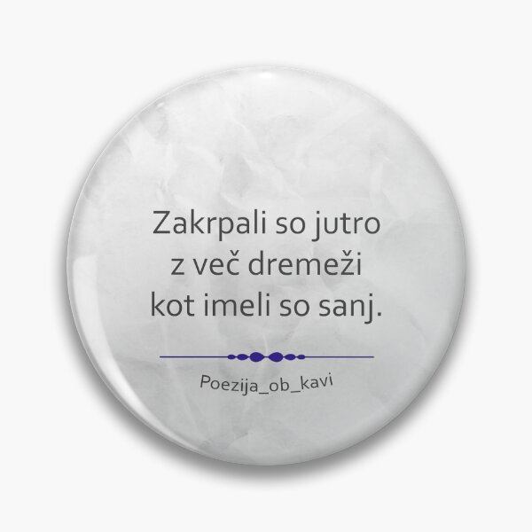 Item preview, Slovenian Language Instagram Poetry Short Poem by Poezija ob kavi designed and sold by Lori-La-Vin.