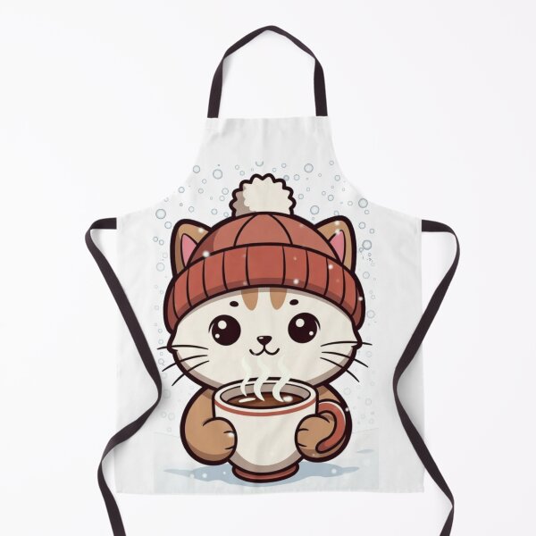 Item preview, Pretty cat drinking its hot chocolate designed and sold by UrbanView.