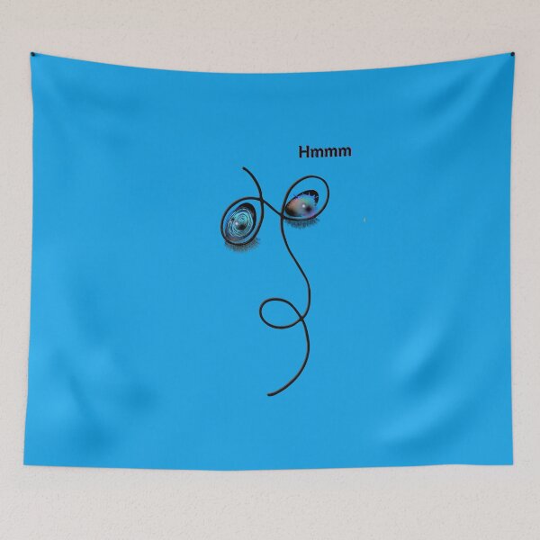Item preview,  Cosmic Hmmmm Eyes  Line Art designed and sold by Art With Impact – Statement Art & Apparel for Deep Thinkers.