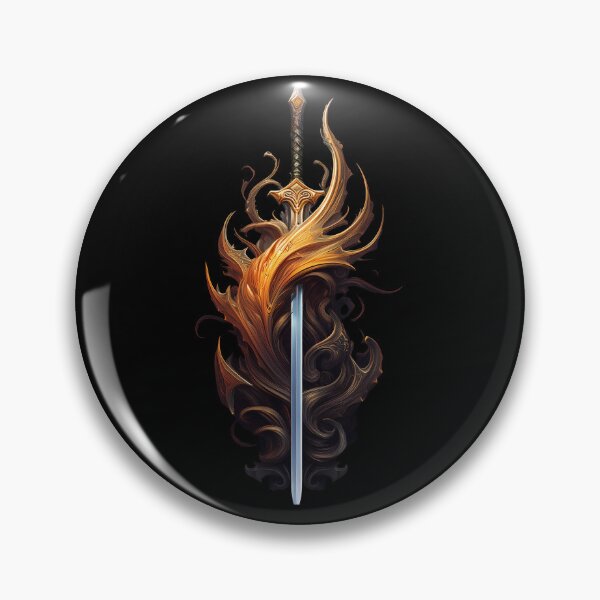 Item preview, Golden Winged Sword designed and sold by Black Ink Visions.