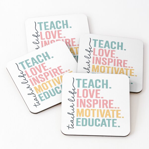 Item preview, Teacher Life, Teach Love Inspire Motivate Educate  designed and sold by CloudyPress.