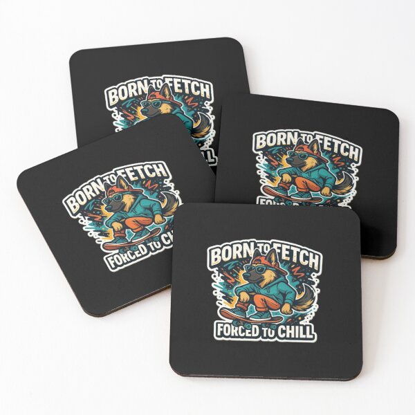 Item preview, Born to Fetch, Forced to Chill – Funny German Shepherd Dog Lover Sarcastic Humor Design designed and sold by Typologystudios.