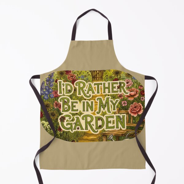 Item preview, I’d Rather Be In My Garden Vintage Aesthetic Cottagecore Illustration designed and sold by Pukisdaizi.