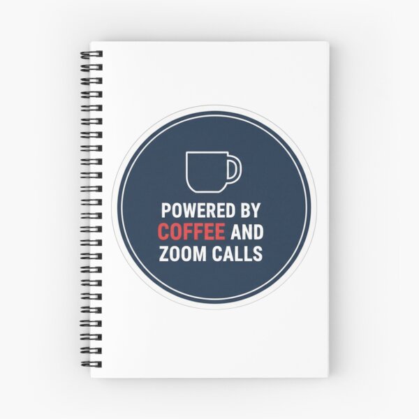 Item preview, Funny Coffee and Zoom Calls Remote Work Badge designed and sold by ZYNORAworld.