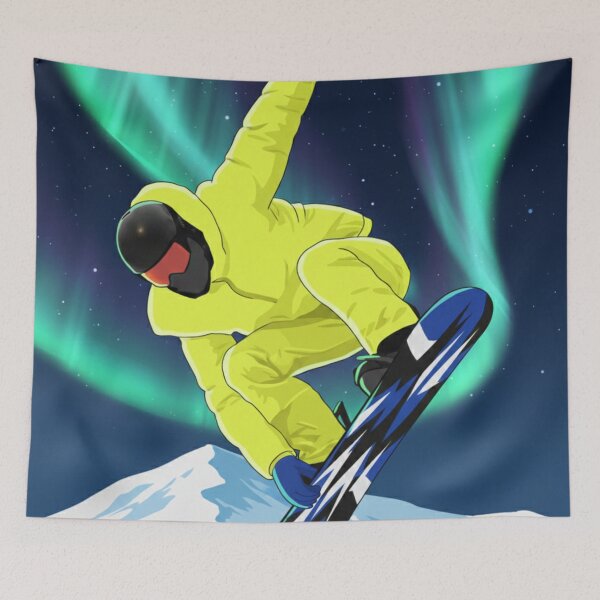 Item preview, Aurora Ride Snowboarding Art designed and sold by AgingeR.
