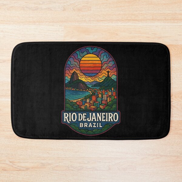 Item preview, Rio De Janeiro Psychedelic Trippy Art Travel designed and sold by TomFrontierArt.