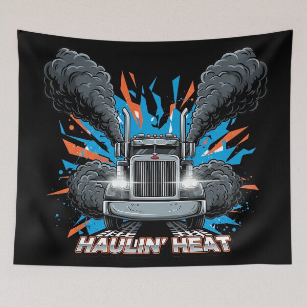 Item preview, Haulin' Heat - Aggressive Diesel Trucker Aesthetic designed and sold by BounoWorld.