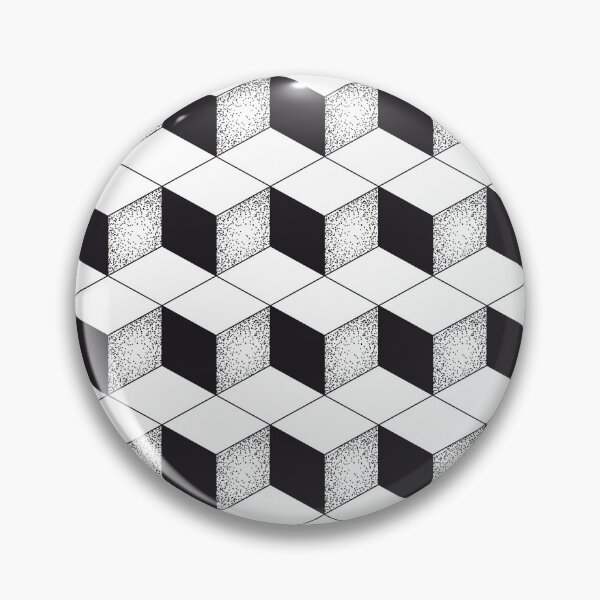 Item preview, Pattern black and white cubes designed and sold by Good_Things.