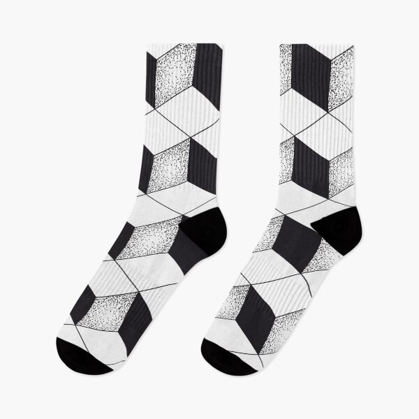 Item preview, Pattern black and white cubes designed and sold by Good_Things.