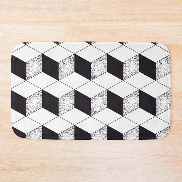 Item preview, Pattern black and white cubes designed and sold by Good_Things.