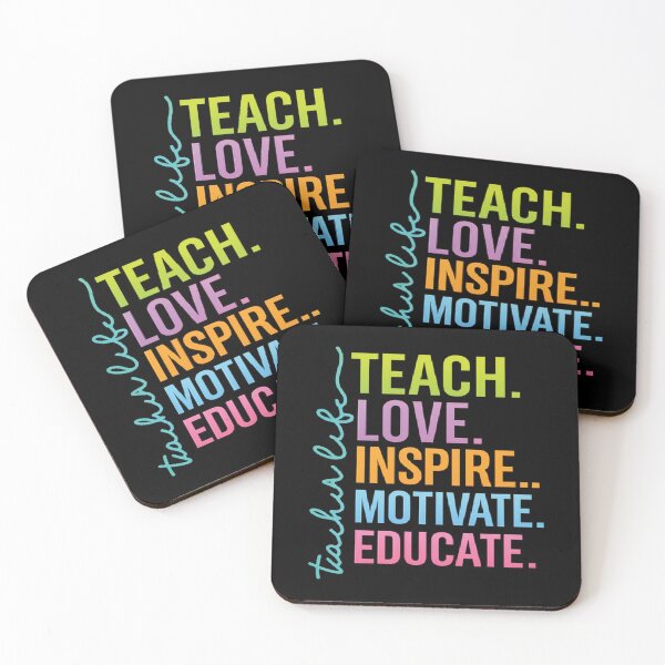 Item preview, Teacher Life, Teach Love Inspire Motivate Educate  designed and sold by CloudyPress.
