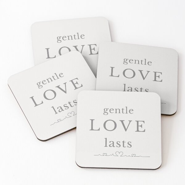Item preview, Gentle Love Lasts Minimalist Typography designed and sold by Minimalist Typography.