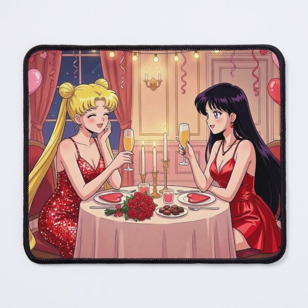 Item preview, Usagi and Rei on a Valentine's Date Night designed and sold by Solace Sparkles.