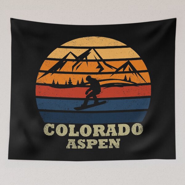 Item preview, Colorado vintage rocky mountains Aspen ski resort designed and sold by Alexaltay.