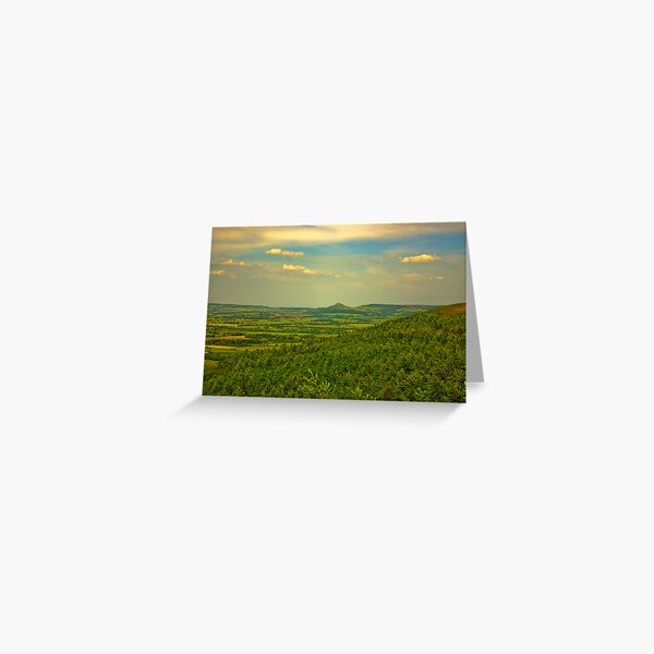 Looking Towards Roseberry Topping. Greeting Card
