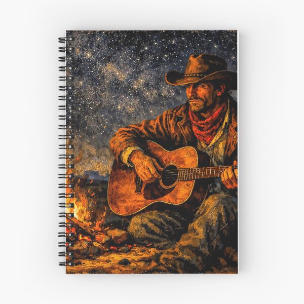Item preview, Cowboy Music by the Campfire on Starry Night designed and sold by acceleratorhams.