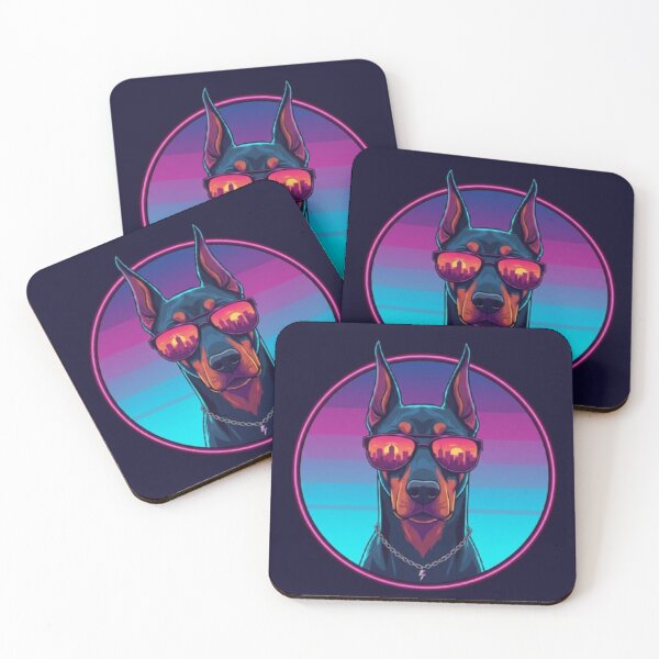 Item preview, Doberman Neon Vibes – Urban Cool Design designed and sold by Dogandesighn.