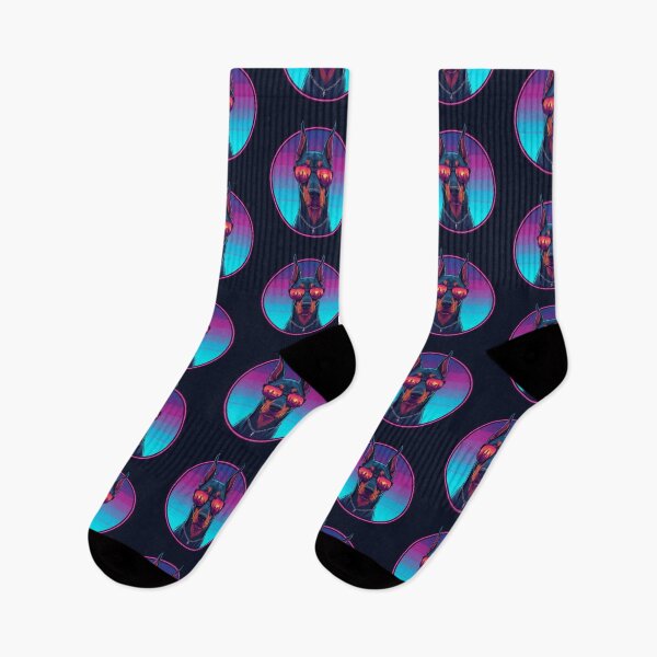 Item preview, Doberman Neon Vibes – Urban Cool Design designed and sold by Dogandesighn.