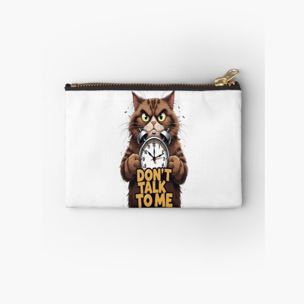 Item preview, Funny Grumpy Cat “Don’t Talk to Me” Illustration – Morning Mood Art designed and sold by ELVIN DESIGNS.