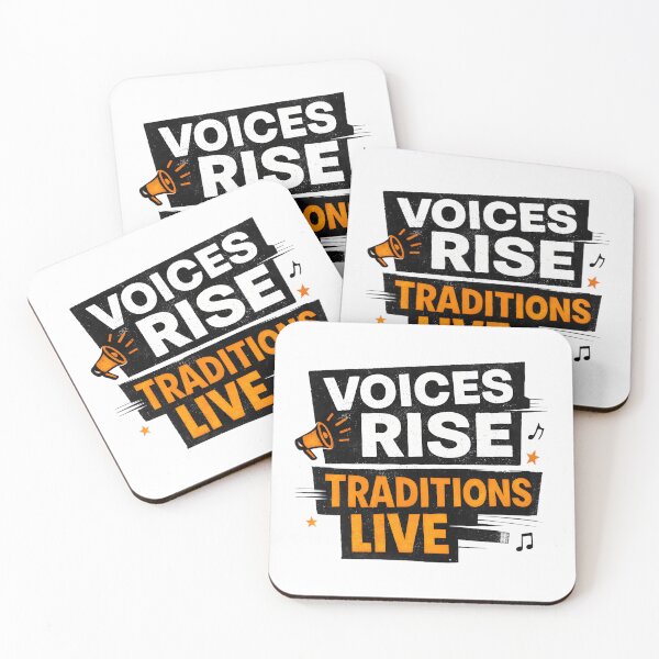 Item preview, Voices Rise Traditions Live Bold Typography designed and sold by AnnDesignStudio.