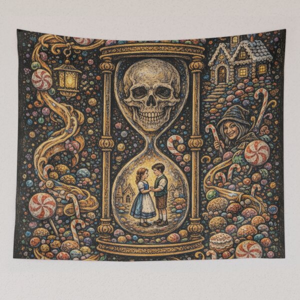 Item preview, Skull Hourglass Hansel and Gretel designed and sold by Bunnybarbell.