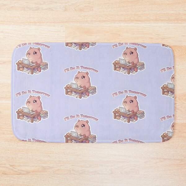 Item preview, Capybara Procrastinating on Laptop – Funny Kawaii Animal designed and sold by FRADEX STORE.