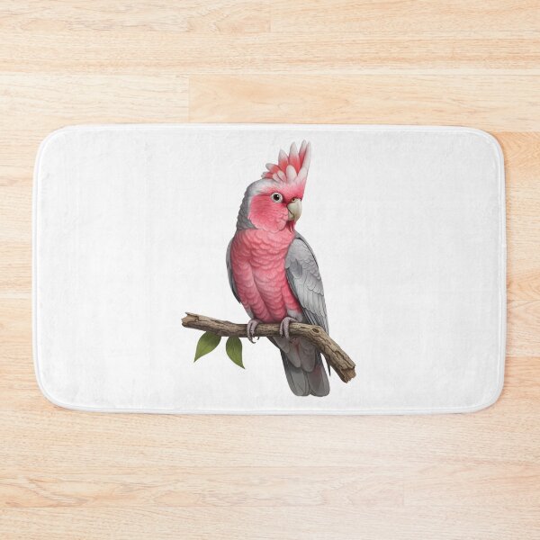 Item preview, Rose-breasted Cockatoo (Galah) Perched on a Branch designed and sold by VibranPalette.