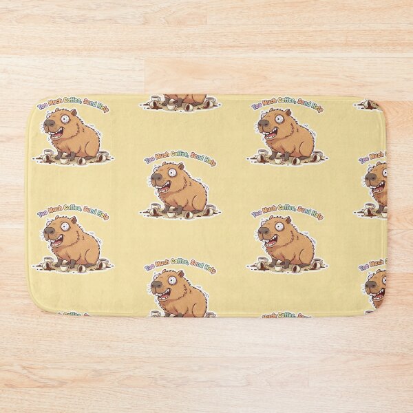 Item preview, Capybara with Too Much Coffee – Funny Kawaii Animal designed and sold by FRADEX STORE.