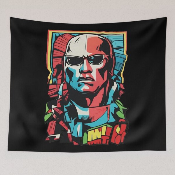 Item preview, Cyberpunk Street Warrior - Urban Tech Aesthetic designed and sold by BounoWorld.