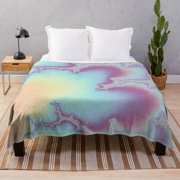 Item preview, Pastel Aqua Peach Fractal Abstract Artwork designed and sold by Memes N Lore .