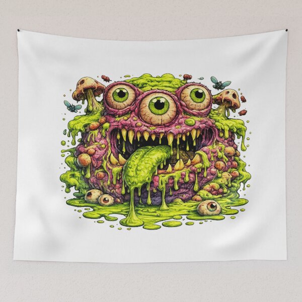 Item preview, Gross-Cute Slime Monster – Creepy Cute Ooze Creature designed and sold by MaBakerArt.