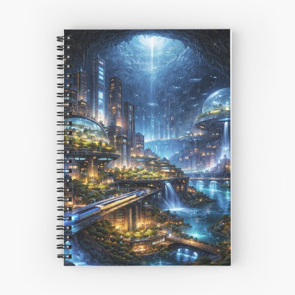 Item preview, Future Underground City - Hidden World Below designed and sold by Myra365Art.