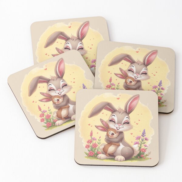 Item preview, Brown Bunny Tender Embrace - "Tiny Heart, Tender Hands" designed and sold by Nature's Palette.