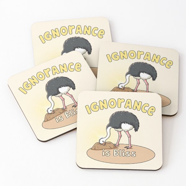 Item preview, Ignorance is Bliss - Ostrich Head in the Sand designed and sold by PriyaMagic.