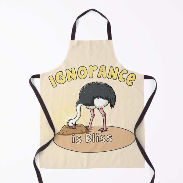 Item preview, Ignorance is Bliss - Ostrich Head in the Sand designed and sold by PriyaMagic.
