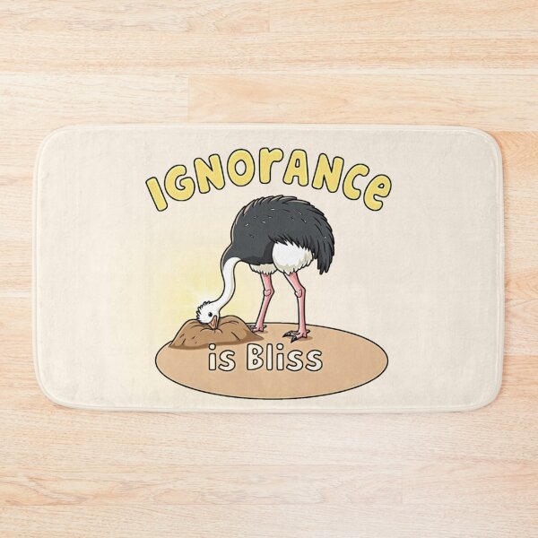 Item preview, Ignorance is Bliss - Ostrich Head in the Sand designed and sold by PriyaMagic.