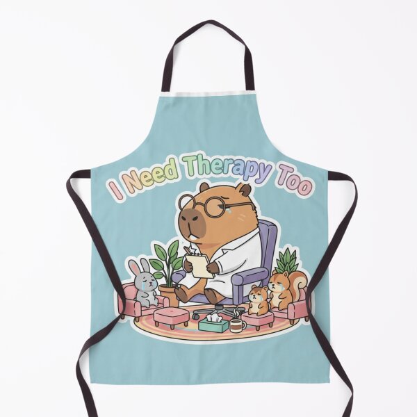 Item preview, Exhausted Capybara Therapist – Funny Kawaii Animal Meme designed and sold by FRADEX STORE.