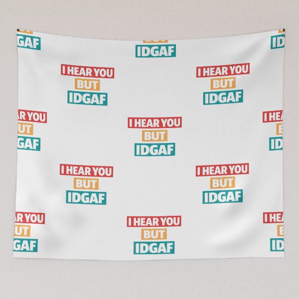 Item preview, IDGAF designed and sold by Flowercita.