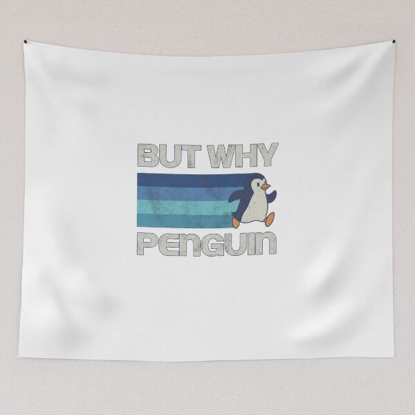 Item preview, But Why Penguin Retro Vintage Style designed and sold by j7boy.