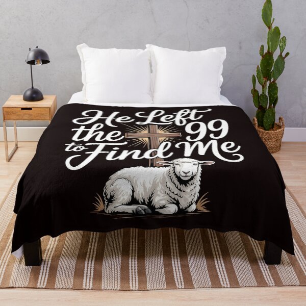 Item preview, He Left the 99 to Find Me Bible – Christian Faith Sheep Quote designed and sold by Redgiant87x.