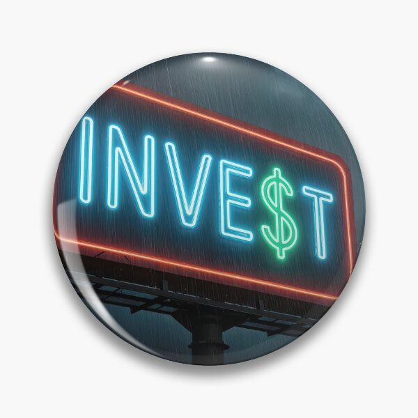 Item preview, Neon Billboard with Lightning and Invest Text designed and sold by Maria Dryfhout.