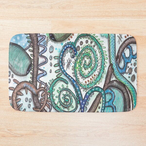 Item preview, Forest Magic Hearts - Hand-drawn, Green & Brown, Organic Style designed and sold by ColorWander.